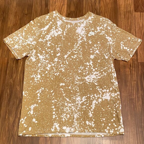 Nike Short Sleeve Tee Bleach Splat Design Men's Size L - Picture 1 of 7